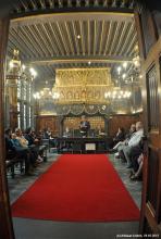 De viering van 25 jaar Vrienden van Preetjes Molen in het stadhuis van Kortrijk