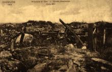 De Bloemmolens van Diksmuide na de Eerste Wereldoorlog, in 1918