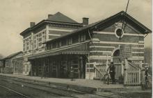 Het station van Melle - oude postkaart