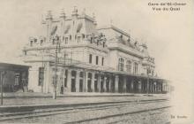De perrons van het station van St.-Omer, begin 20e eeuw