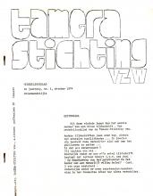 Tamera Stichting vzw. Mededelingsblad, 1975, 1